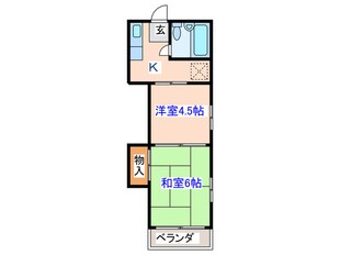 コーポ菊地の物件間取画像